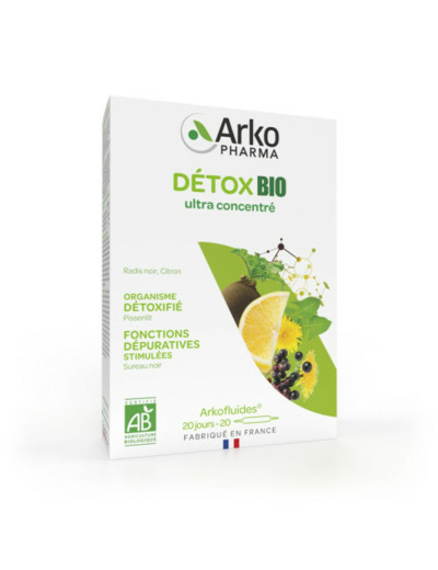 Detox Bio 20 Ampoules Arkofluides Arkopharma
