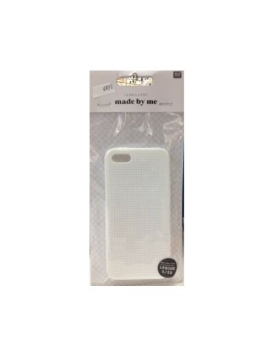 Coque téléphone portable blanc pour iphone 5 / 5S à broder