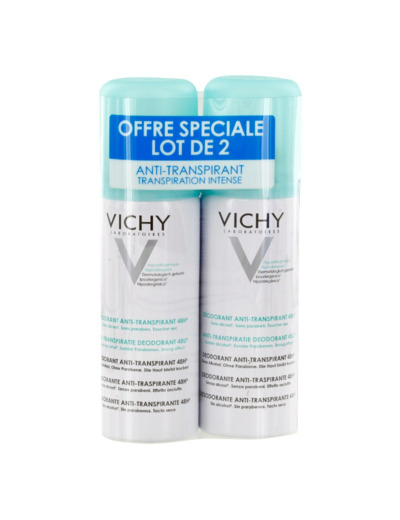 Anti Transpirant 2x125ml Déodorant Spray Vichy