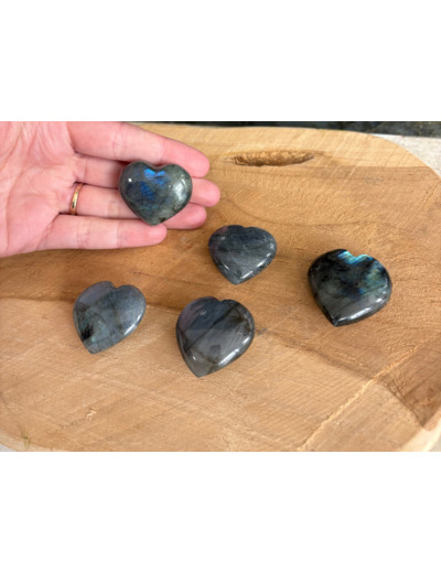 COEURS EN LABRADORITE