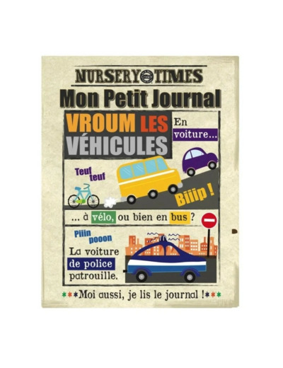 Mon Petit journal à froisser LES VEHICULES