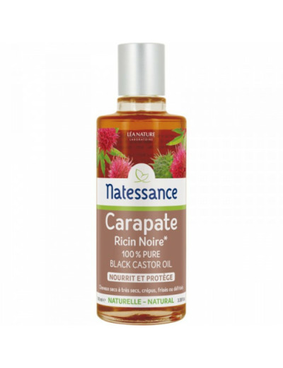 Huile De Carapate Noire Cheveux Tres Secs Crepus Ou Frises 100 ml Natessance