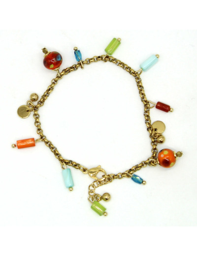 Bracelet pampilles Papaya