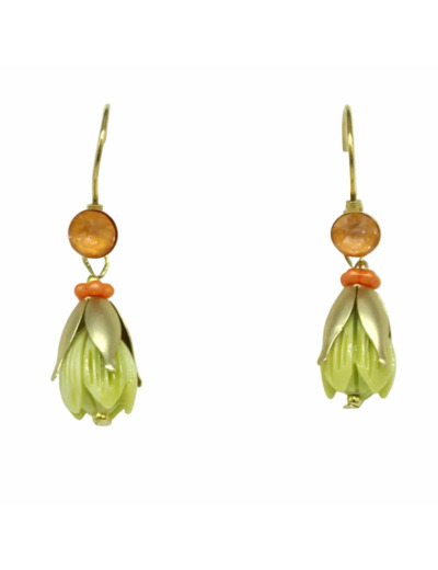 Boucles d'oreilles fleurs Zeste