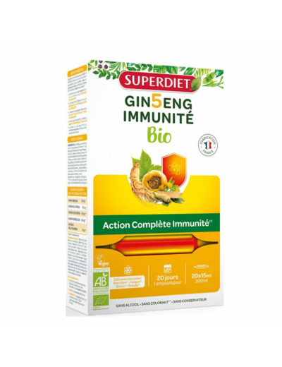 SUPERDIET 5GINSENG IMMUN BIO BTE20AMP