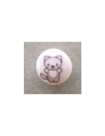 Bouton chat 12 mm