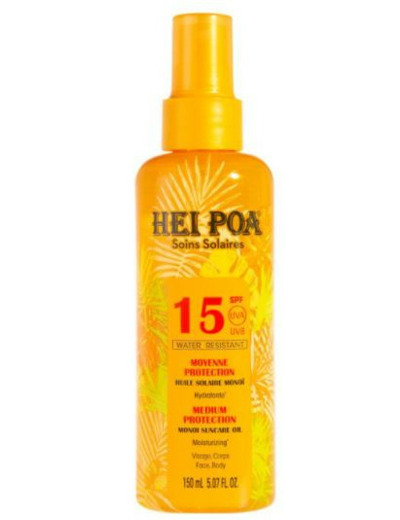 Huile Solaire Monoi Parfum Tiare Spf15 - 150ml Hei Poa