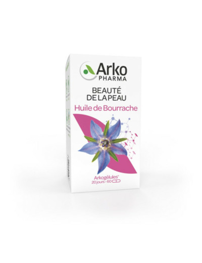 Huile De Bourrache Bio 60 Capsules Arkogélules Arkopharma