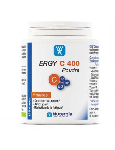 ERGY C 400 POUDRE POT 125G