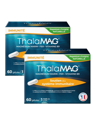 Thalamag Soutien au Système Immunitaire Magnésium Marin 2X60 Gélules