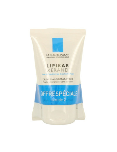 Creme Mains Reparatrice Xerand 2x50ml Lipikar Mains Seches La Roche-Posay