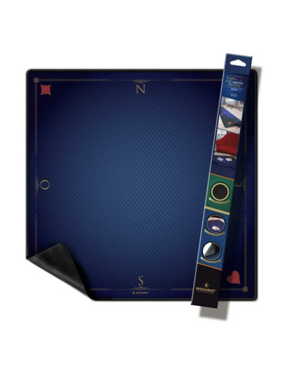 TAPIS CARTES PRESTIGE BLEU (FORMAT TAROT 60X60 CM)