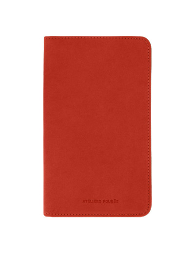 Ateliers Fourès Baroudeuse Porte Chéquier B71 Ino Orange Confite