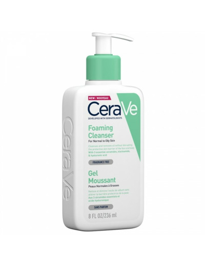 CERAVE GEL MOUSSANT FLACON POMPE 236ML