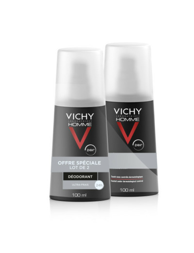 Vaporisateur Ultra-frais 2x100ml Déodorant Vichy