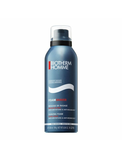 Mousse de Rasage 200ml FoamShaver Homme Peaux Sensibles Biotherm