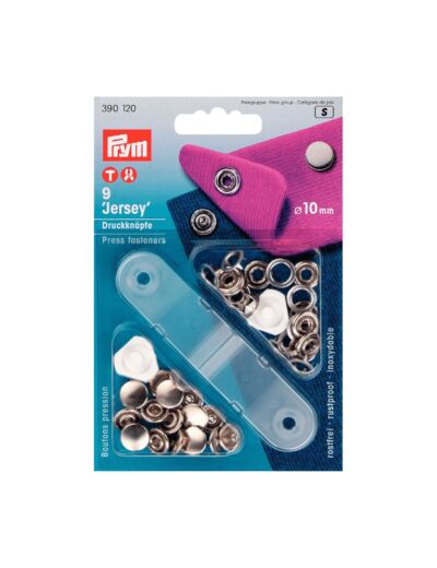 Boutons pression jersey  - 10 mm