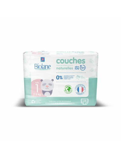 BIOLANE COUCHES ECOLOGIQUES T1 X28