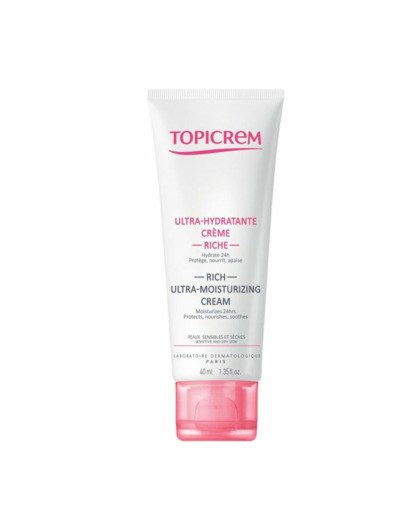 Creme Ultra Hydratante Visage Riche 40ml Hydra+ Topicrem