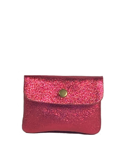 Farfouillette Petit Porte-Monnaie Brillant Rouge