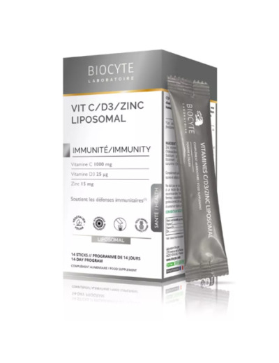 BIOCYTE VIT C-D3-ZINC LIPOSOMAL 14 STICKS