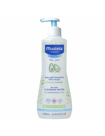 Eau Nettoyante Sans Rincage 500ml Peaux Normales Mustela