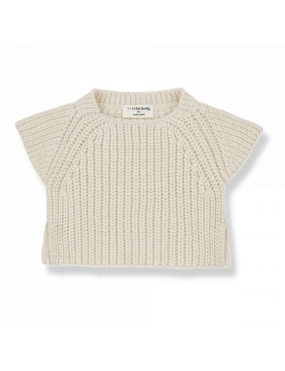 Pull sans manches beige Indy