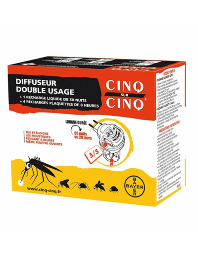 Diffuseur Anti-moustiques Double Usage Cinq Sur Cinq