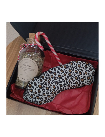 Coffret cadeau Masque et Tisane - Modèle panthère