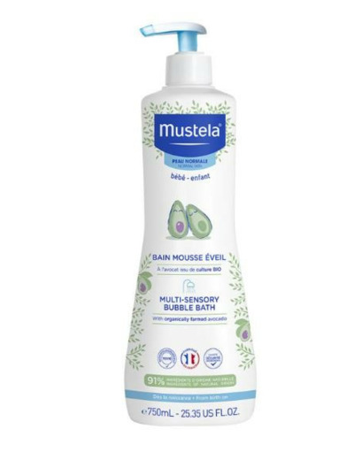 Bain Mousse Eveil 750ml Peaux Normales Mustela