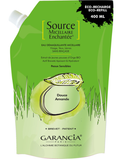 Source Eau Demaquillante Micellaire Recharge Amande Gourmande 400ml Enchantee Garancia