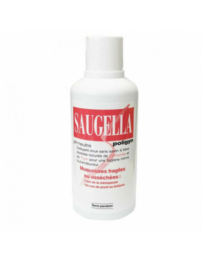 Nettoyant Doux 500ml Polygin Muqueuses Fragiles Ou Assechees Saugella