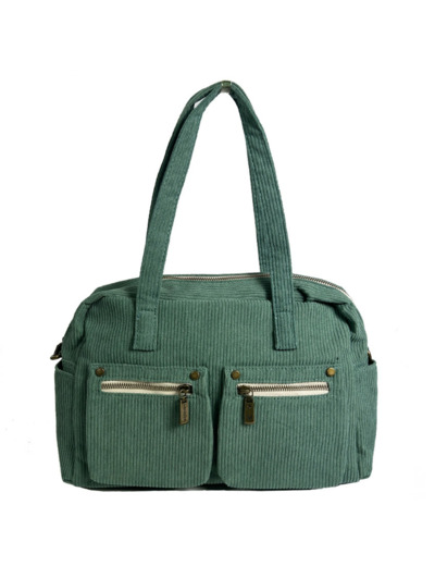 Farfouillette Sac Shopping En Velours Celadon