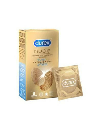 DUREX NUDE XL BTE 8