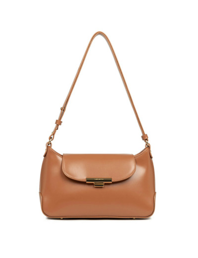 Lancaster Suave Evenly Sac Besace Cuir 480-026 Camel