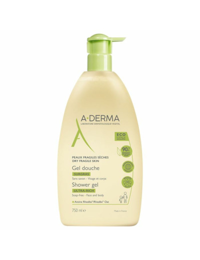 A-DERMA INDISP GEL DCH S/G FL750ML