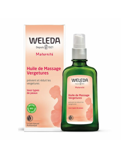 WELEDA HUILE MASSAGE VERGETURES 100 ML