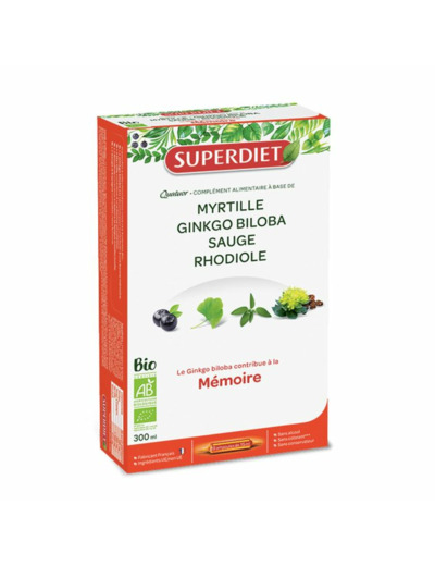 Quatuor Memoire Bio 20 Ampoules Superdiet