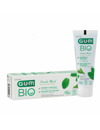 Dentifrice protection quotidienne bio Fresh Mint 75ml Gum