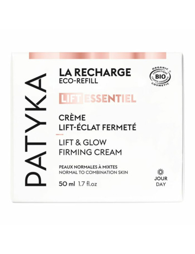 Recharge Crème Lift Eclat Fermeté Bio Lift Essentiel Peaux Normales à Mixtes Patyka