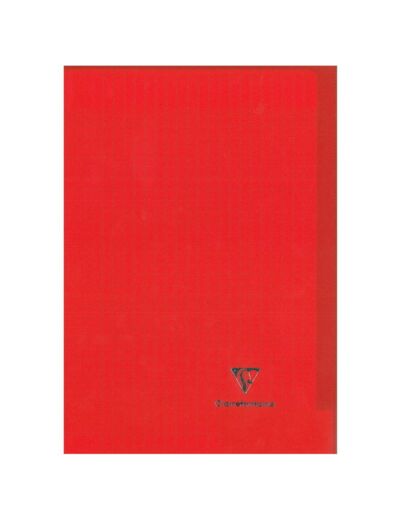 Cahier "Koverbook" - Polypro - 17x22 - 96 pages - Séyès - Rouge transparent