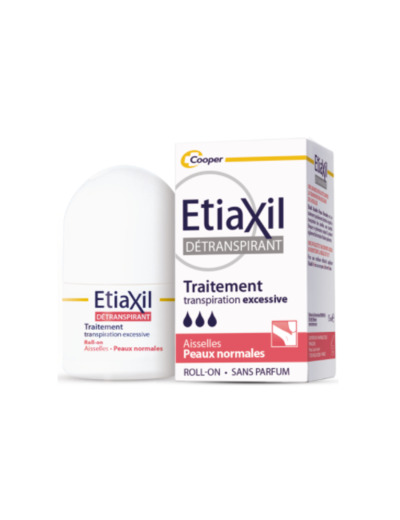 Roll-on Aisselles 15ml Detranspirant Peaux Normales Etiaxil