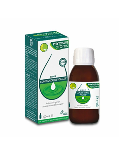 Sirop Gorge Et Cordes Vocales 150ml Phytosun Aroms