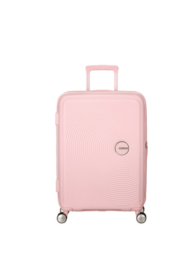 American Tourister Sound Box Spinner 67 cm Valise Cabine Trolley 4 Roues Pink Pastel