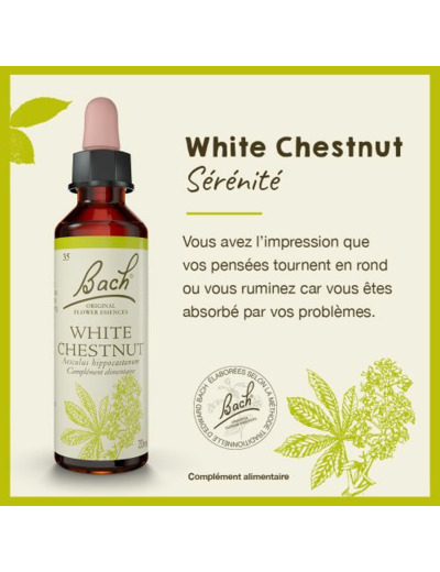 FLEUR BACH WHITE CHESTNUT GTT 20ML