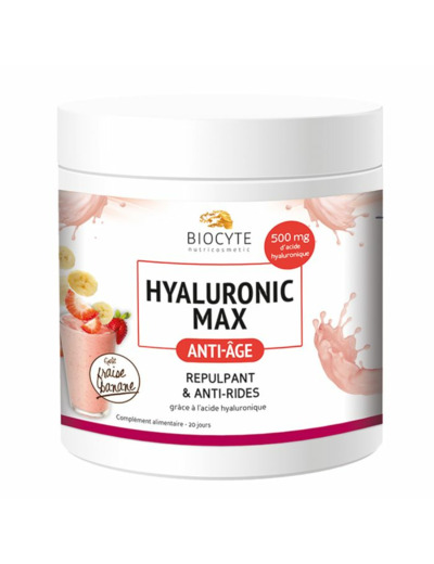 Hyaluronic Max 20x14g Goût fraise-banane Biocyte