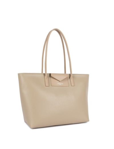 Lancaster Maya Double Kba Sac Shopping 517-103 Beige Fonce