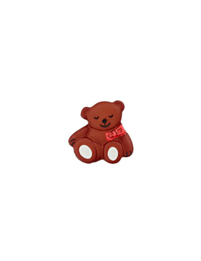 Bouton enfant - Ourson brun