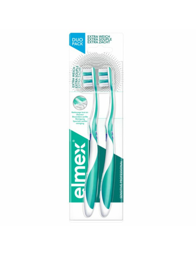 Sensitive Professional Brosse A Dents Extra Souple X2 Elmex