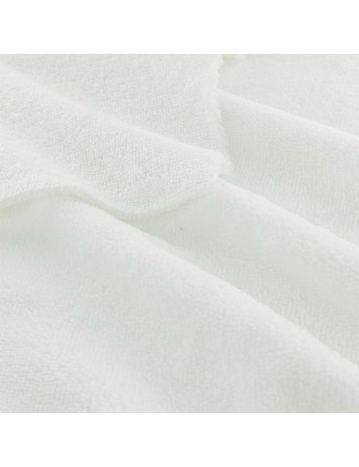 Tissu éponge microfibre de bambou blanc